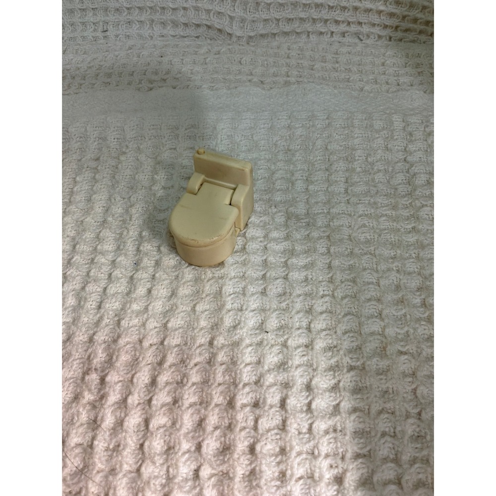 Vintage Unisex Unbranded Miniature Dollhouse Toilet OS Cream